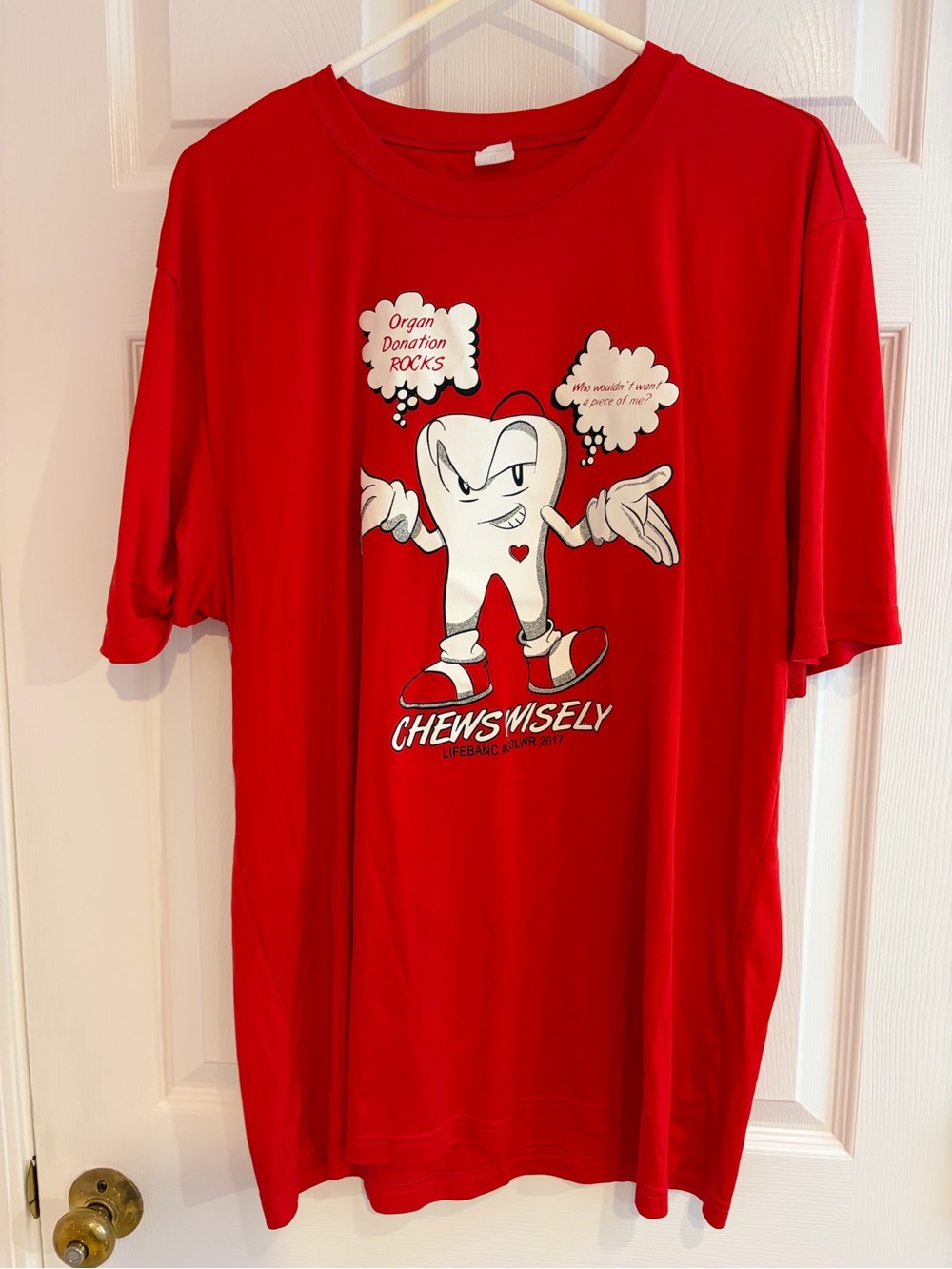 Lifebanc Gift Of Life Walk & Run 2017 Chews Wisely Dentistry T-Shirt